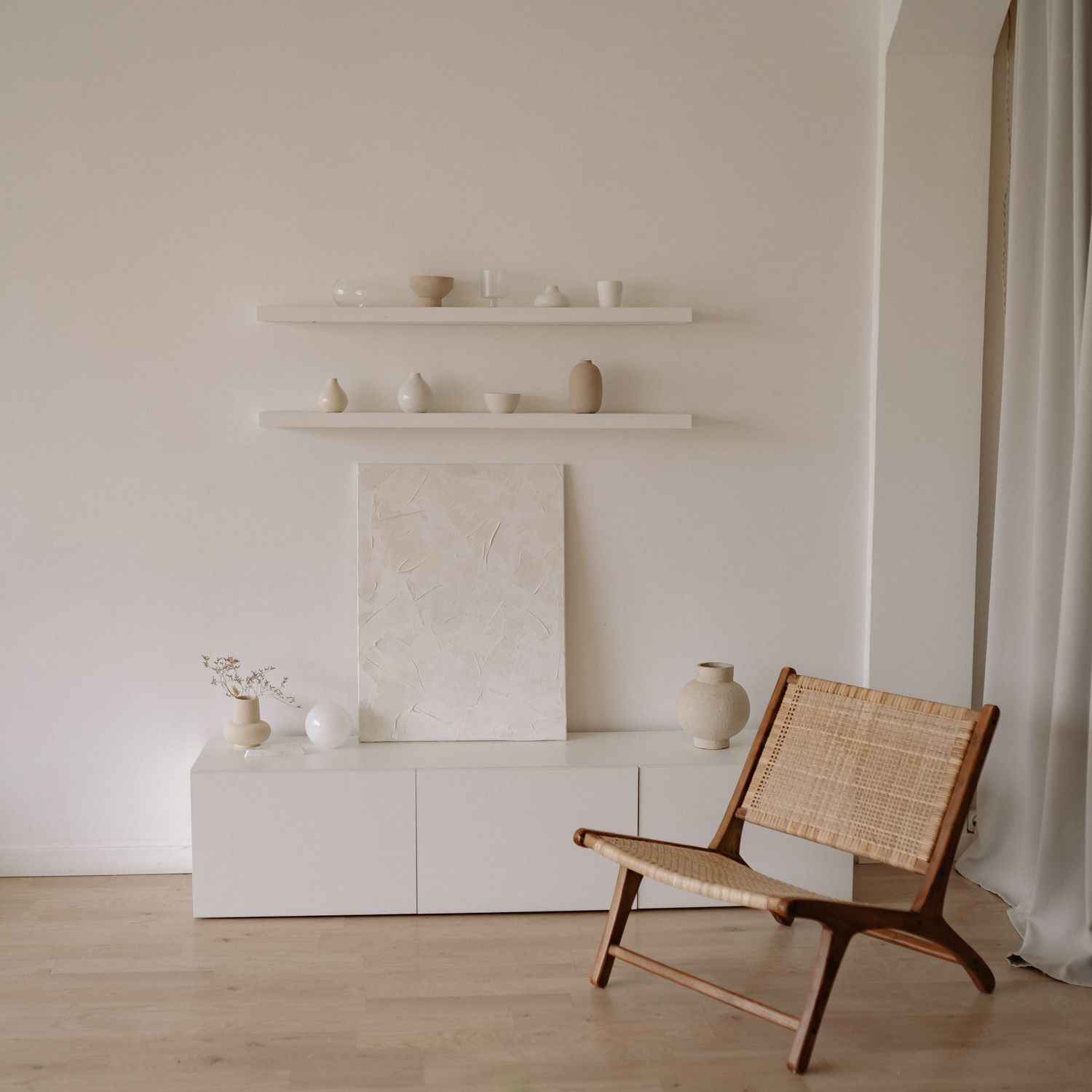 A calm, private treatment room with the table made up